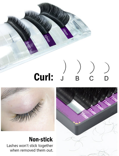 Faux eyelash extension