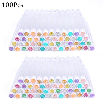 Reusable eyebrow brush tube