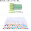 Reusable eyebrow brush tube