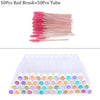 Reusable eyebrow brush tube