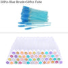 Reusable eyebrow brush tube