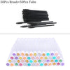 Reusable eyebrow brush tube