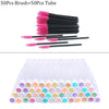 Reusable eyebrow brush tube