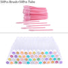 Reusable eyebrow brush tube