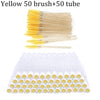 Reusable eyebrow brush tube