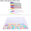 Reusable eyebrow brush tube
