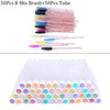 Reusable eyebrow brush tube