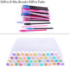 Reusable eyebrow brush tube