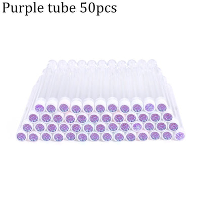 Reusable eyebrow brush tube