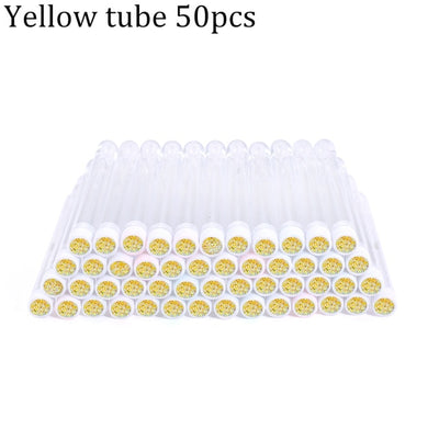 Reusable eyebrow brush tube