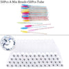 Reusable eyebrow brush tube