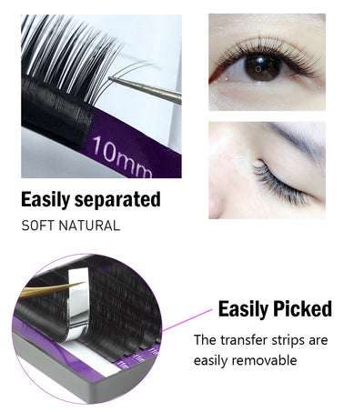 Faux eyelash extension