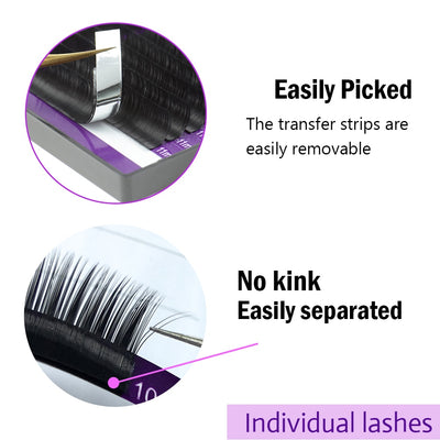 Faux eyelash extension