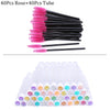 Reusable eyebrow brush tube
